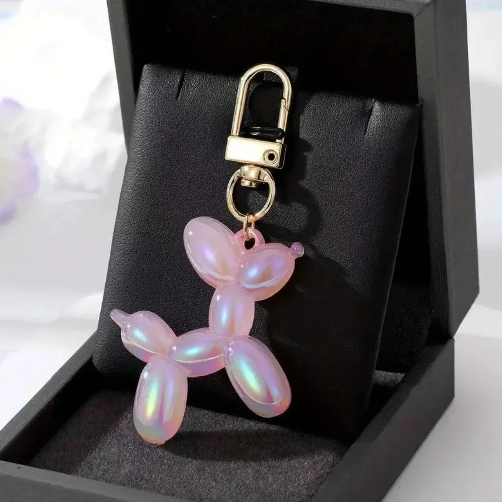 NWT 1pc Balloon Dog Keychain/ Zipper Pull Or Bag Charm - Picture 3 of 4